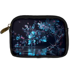 Ai Generated Cherry Blossom Digital Camera Leather Case by Ravend