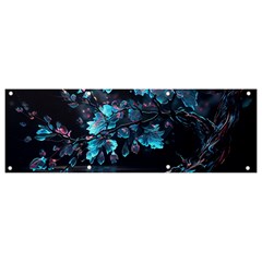 Ai Generated Cherry Blossom Banner And Sign 9  X 3  by Ravend