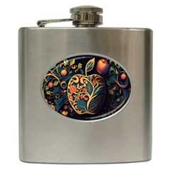 Ai Generated Apple Foliage Hip Flask (6 Oz) by Ravend