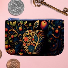 Ai Generated Apple Foliage Large Coin Purse by Ravend