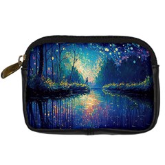 Oil Painting Night Scenery Fantasy Digital Camera Leather Case by Ravend