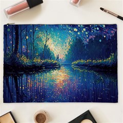 Oil Painting Night Scenery Fantasy Cosmetic Bag (xxl) by Ravend