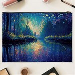 Oil Painting Night Scenery Fantasy Cosmetic Bag (XXXL) Back