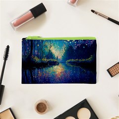 Oil Painting Night Scenery Fantasy Cosmetic Bag (xs) by Ravend