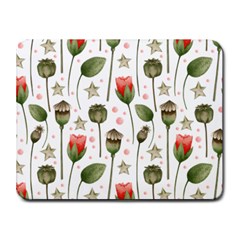 Poppies Red Poppies Red Flowers Small Mousepad