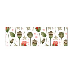 Poppies Red Poppies Red Flowers Sticker Bumper (10 pack)