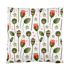 Poppies Red Poppies Red Flowers Standard Cushion Case (One Side)