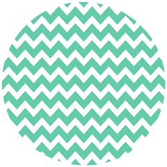 Chevron Pattern Gifts Wooden Puzzle Round by GardenOfOphir