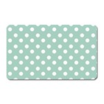 Light Blue And White Polka Dots Magnet (Rectangular) Front