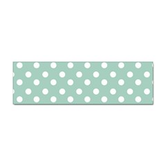 Light Blue And White Polka Dots Sticker Bumper (100 Pack) by GardenOfOphir