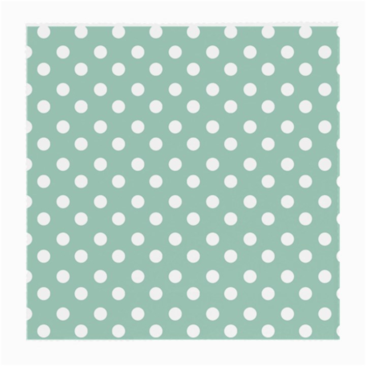 Light Blue And White Polka Dots Medium Glasses Cloth