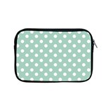 Light Blue And White Polka Dots Apple MacBook Pro 15  Zipper Case Front