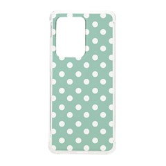 Light Blue And White Polka Dots Samsung Galaxy S20 Ultra 6 9 Inch Tpu Uv Case by GardenOfOphir