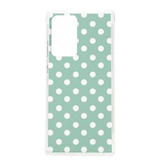 Light Blue And White Polka Dots Samsung Galaxy Note 20 Ultra Tpu Uv Case by GardenOfOphir