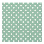 Light Blue And White Polka Dots Banner and Sign 4  x 4  Front