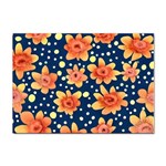 Flowers and Polka Dots Watercolor Sticker A4 (100 pack) Front