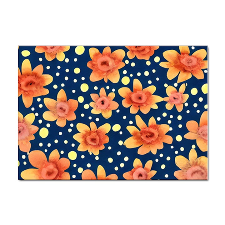 Flowers and Polka Dots Watercolor Sticker A4 (100 pack)