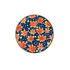 Flowers And Polka Dots Watercolor Hat Clip Ball Marker by GardenOfOphir