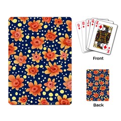 Flowers And Polka Dots Watercolor Playing Cards Single Design (rectangle) by GardenOfOphir