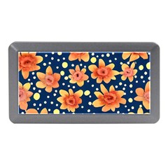 Flowers And Polka Dots Watercolor Memory Card Reader (mini) by GardenOfOphir