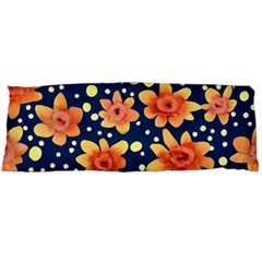 Flowers And Polka Dots Watercolor Body Pillow Case (dakimakura)