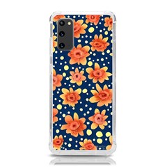 Flowers And Polka Dots Watercolor Samsung Galaxy S20 6 2 Inch Tpu Uv Case