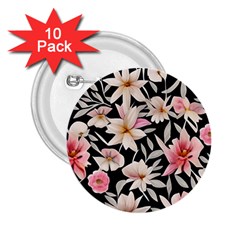 Botanical Flowers 2 25  Buttons (10 Pack)  by GardenOfOphir