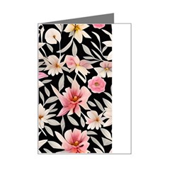 Botanical Flowers Mini Greeting Card