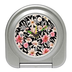 Botanical Flowers Travel Alarm Clock by GardenOfOphir