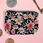 Botanical Flowers Mini Coin Purse Front