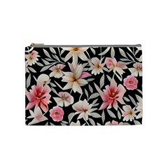 Botanical Flowers Cosmetic Bag (medium)