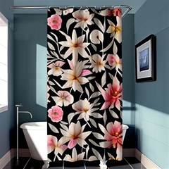 Botanical Flowers Shower Curtain 36  X 72  (stall)  by GardenOfOphir