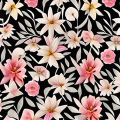 Botanical Flowers Play Mat (square) by GardenOfOphir