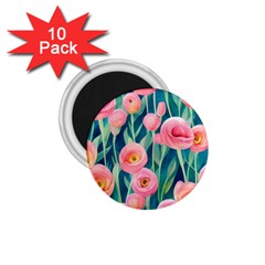 Blush Watercolor Flowers 1 75  Magnets (10 Pack)  by GardenOfOphir