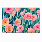 Blush Watercolor Flowers Postcard 4 x 6  (Pkg of 10) Front