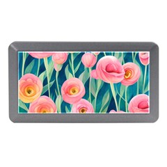 Blush Watercolor Flowers Memory Card Reader (mini) by GardenOfOphir