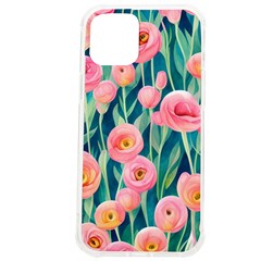 Blush Watercolor Flowers Iphone 12 Pro Max Tpu Uv Print Case by GardenOfOphir