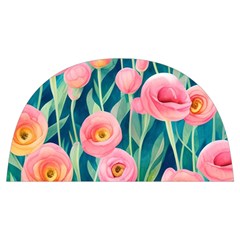 Blush Watercolor Flowers Anti Scalding Pot Cap by GardenOfOphir