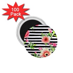 Blooming Watercolor Flowers 1 75  Magnets (100 Pack)  by GardenOfOphir