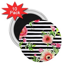 Blooming Watercolor Flowers 2 25  Magnets (10 Pack)  by GardenOfOphir