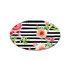 Blooming Watercolor Flowers Sticker Oval (100 Pack) by GardenOfOphir