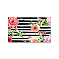 Blooming Watercolor Flowers Sticker Rectangular (100 Pack) by GardenOfOphir