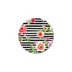 Blooming watercolor flowers Golf Ball Marker (10 pack) Front