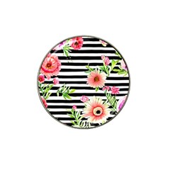 Blooming Watercolor Flowers Hat Clip Ball Marker (4 Pack) by GardenOfOphir