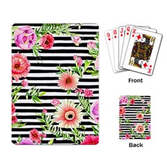 Blooming Watercolor Flowers Playing Cards Single Design (rectangle) by GardenOfOphir