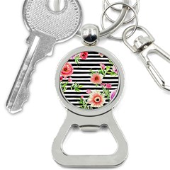 Blooming Watercolor Flowers Bottle Opener Key Chain by GardenOfOphir