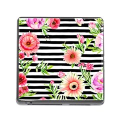 Blooming Watercolor Flowers Memory Card Reader (square 5 Slot) by GardenOfOphir