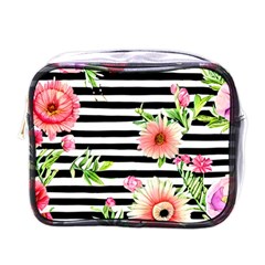 Blooming Watercolor Flowers Mini Toiletries Bag (one Side) by GardenOfOphir