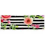 Blooming watercolor flowers Banner and Sign 9  x 3  Front