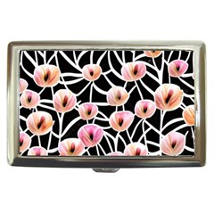 Cheery Watercolor Flowers Cigarette Money Case